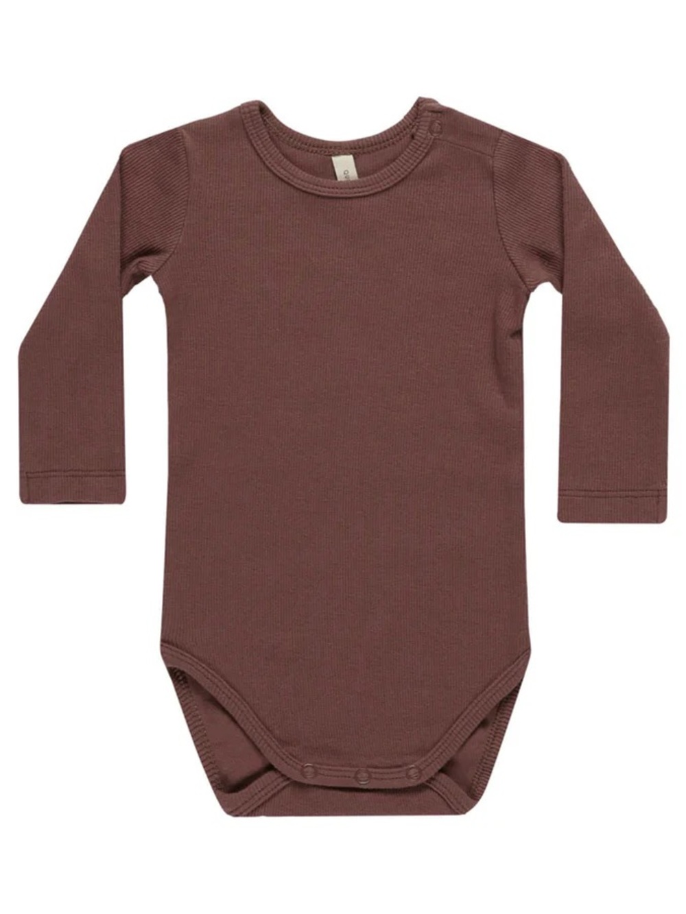 Quincy Mae Long Sleeve Plum Onesie